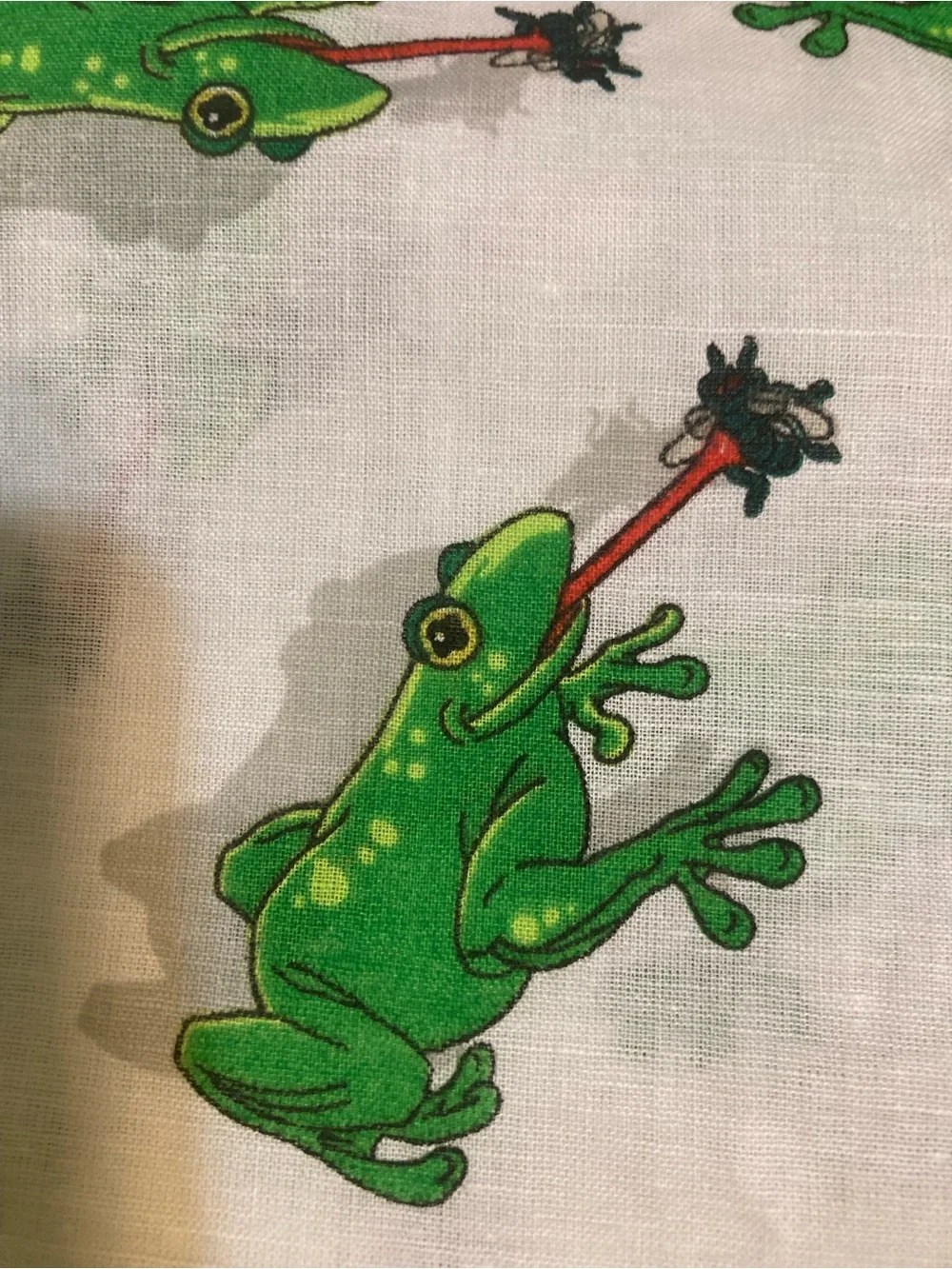 Frog Print Fabric 4 Yards